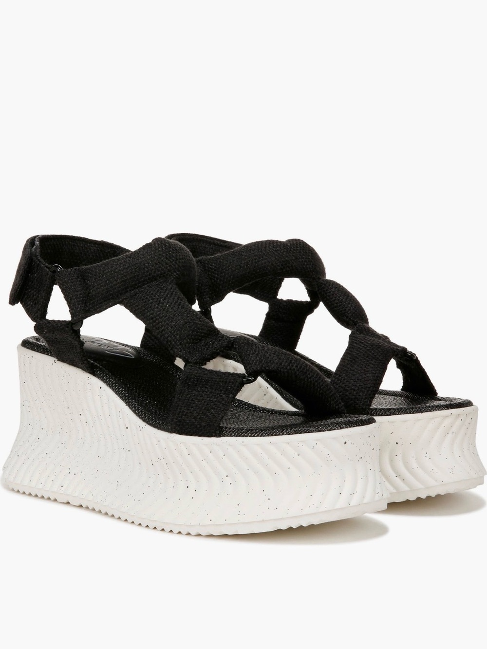 Circus by Sam Edelman Black & White Girls Platform Sport Sandals